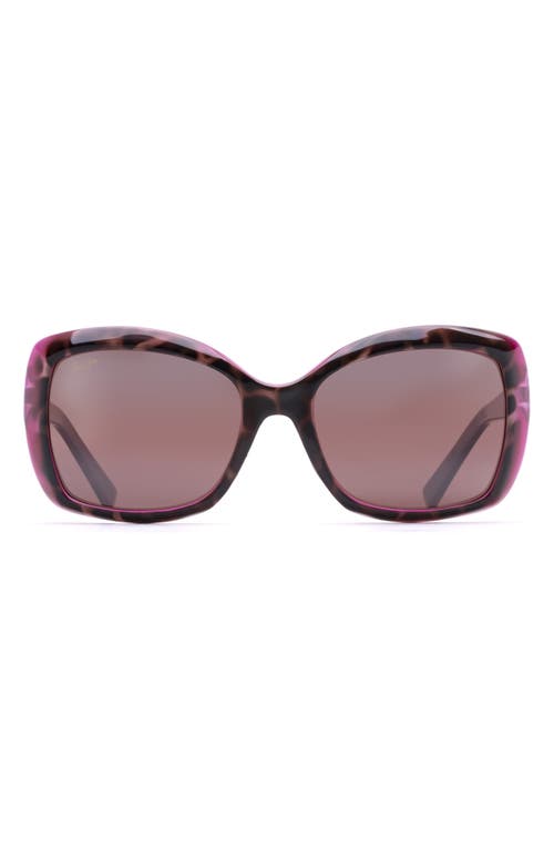MAUI JIM MAUI JIM ORCHID 56MM POLARIZEDPLUS2® SQUARE SUNGLASSES