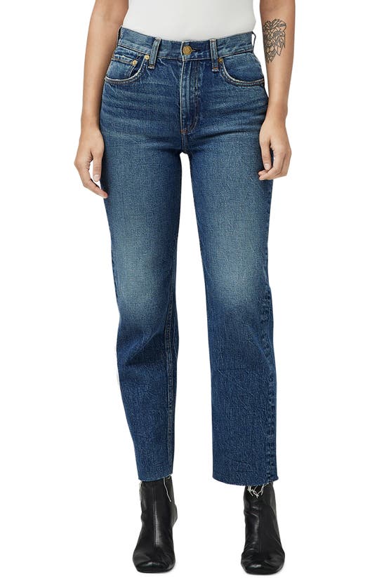 RAG & BONE HARLOW RAW HEM RELAXED STRAIGHT LEG JEANS