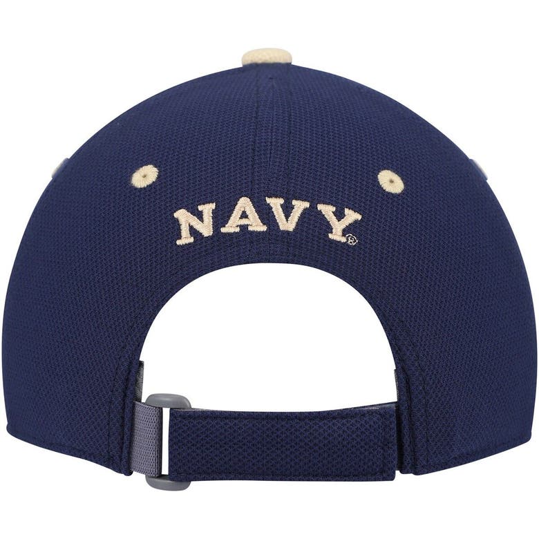 UNDER ARMOUR YOUTH UNDER ARMOUR NAVY NAVY MIDSHIPMEN BLITZING ACCENT PERFORMANCE ADJUSTABLE HAT