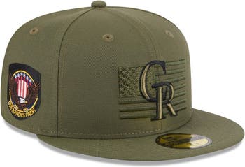 Men's New Era Green Colorado Rockies 2023 Armed Forces Day On