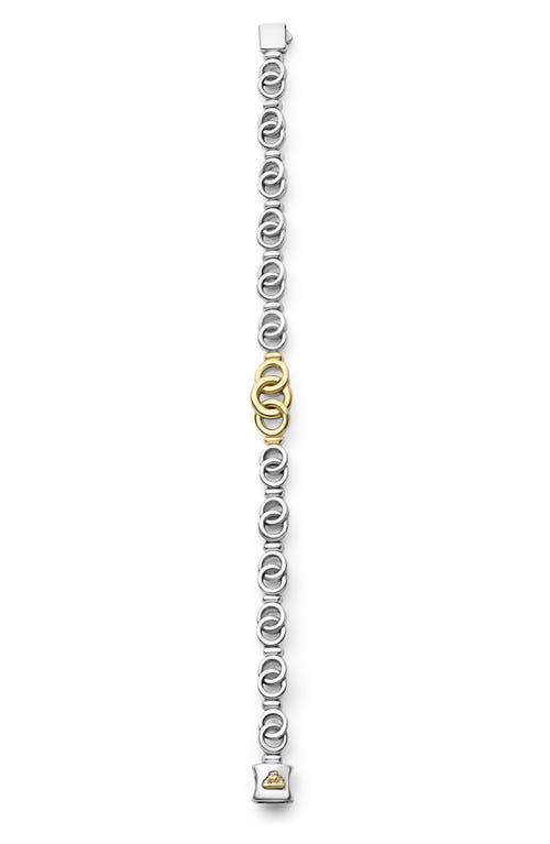 Lagos Interlocking Circle Bracelet In Two-tone