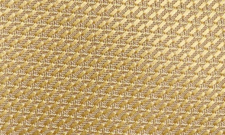 Shop Brioni Solid Silk Tie In Maize
