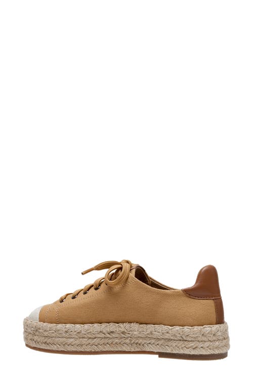 Shop Linea Paolo Silva Espadrille Sneaker In Dk Tan/cognac