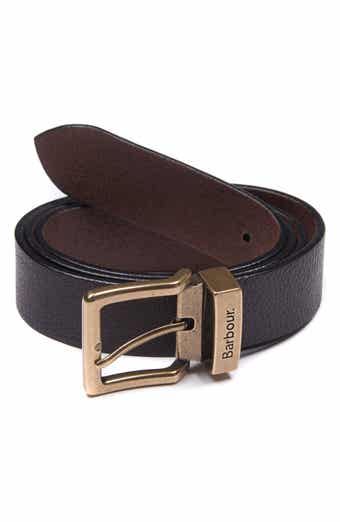 Barbour Albyn Leather Trim Webbing Belt Nordstrom
