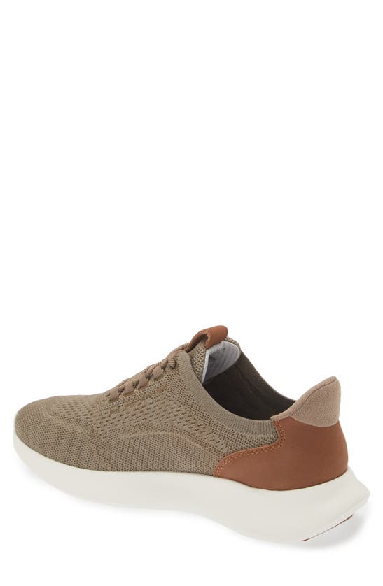 Shop Johnston & Murphy Amherst 2.0 Knit Plain Toe Sneaker In Taupe Heathered Knit