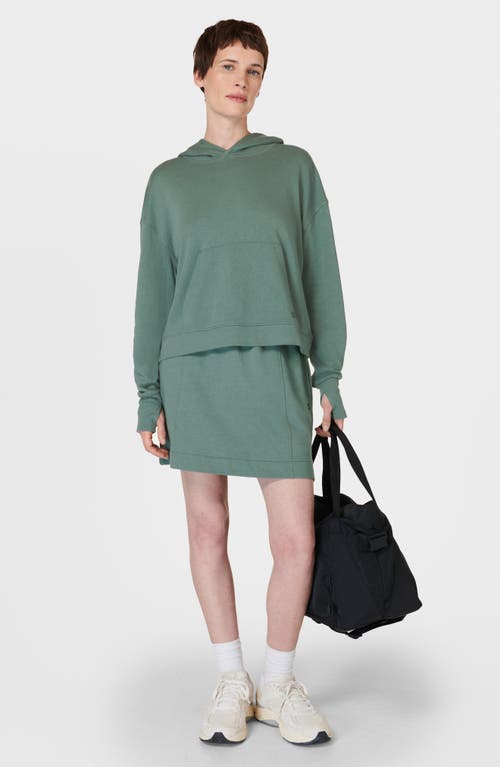 Shop Sweaty Betty After Class Skirt In Cool Forest Green