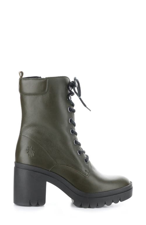 Shop Fly London Tiel Combat Boot In 012 Military Dublin