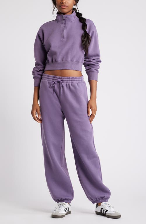 Shop Bp. Oversize Fleece Joggers In Purple Montana