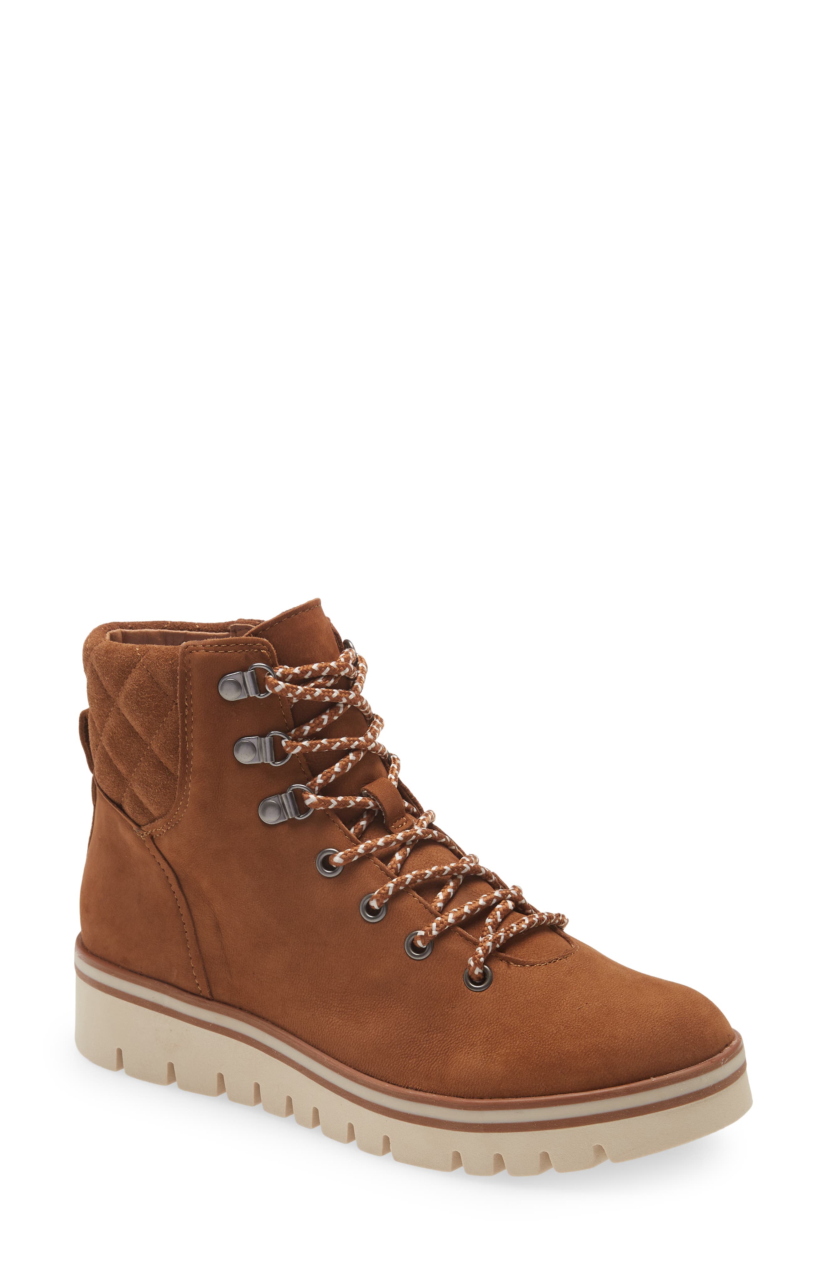 brown flat boots womens