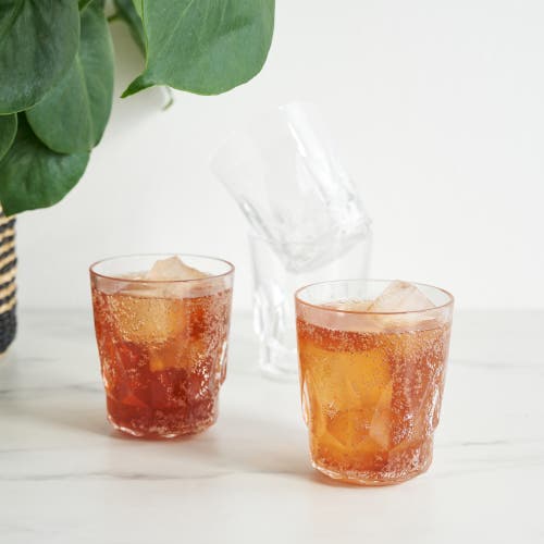 Viski Shatterproof Acrylic Dof Tumblers Set Of 4 In Clear