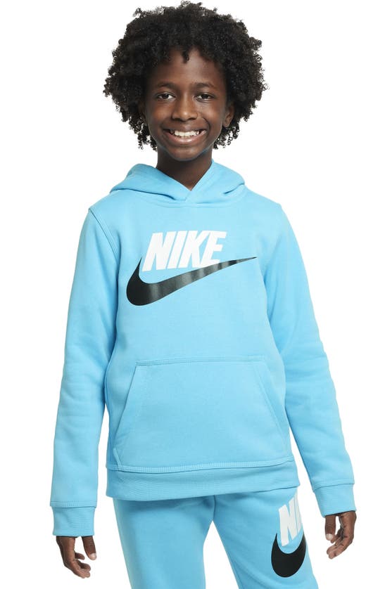 Nike Sportswear Club Fleece Big Kidsâ Pullover Hoodie In Blue