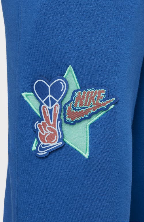 Shop Nike Kids' Sportswear Club Fleece Joggers In Game Royal/emerald/yellow