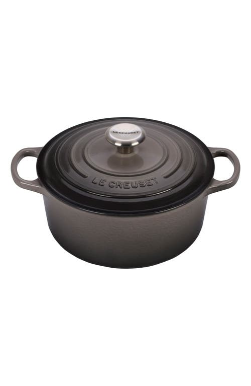 Le Creuset Signature 4 1/2 Quart Round Enamel Cast Iron French/Dutch Oven in Oyster at Nordstrom