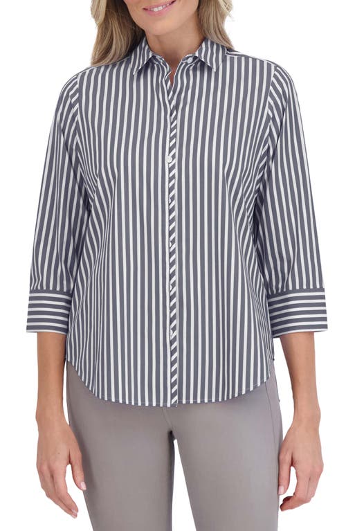 Foxcroft Charlie Stripe Button-Up Shirt at Nordstrom,