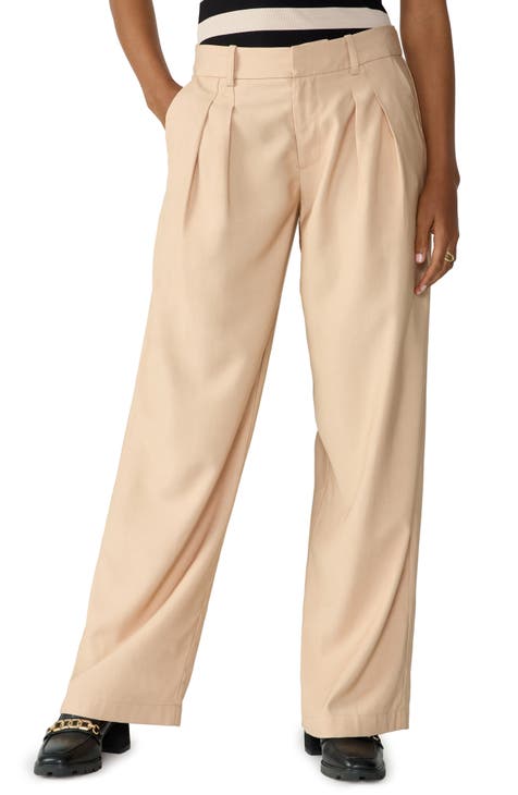 Women's Beige Wide-Leg Pants | Nordstrom