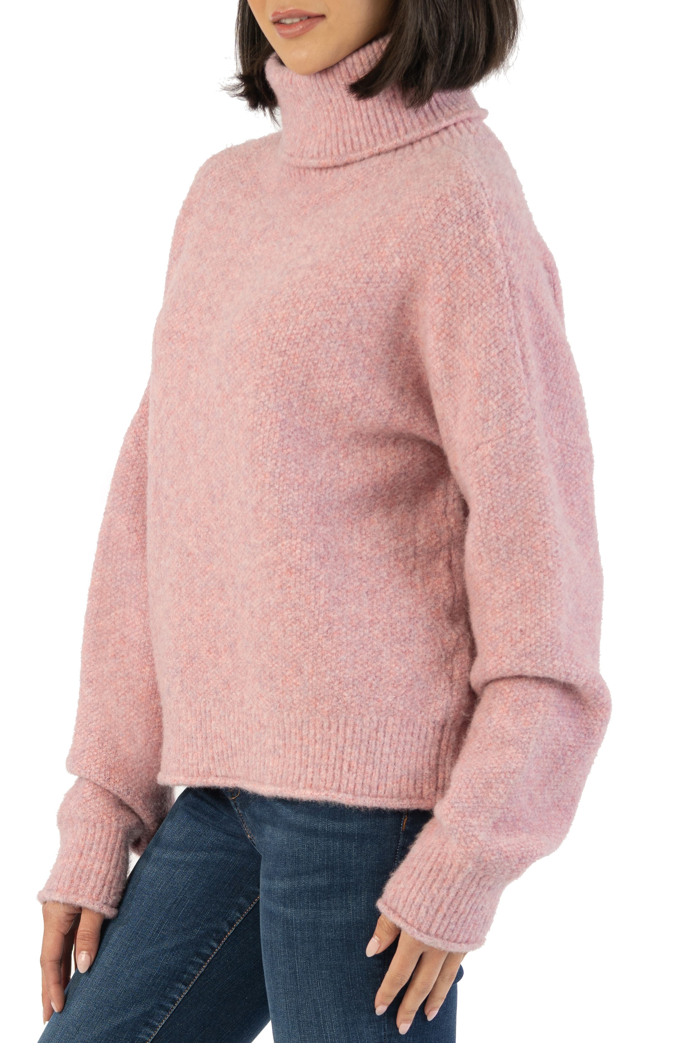 KUT from the Kloth Turtleneck Sweater in Bubblegum Pink Smart Closet