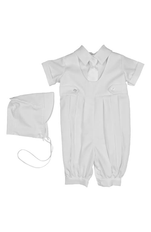 Little Things Mean a Lot Romper & Cap Set in White at Nordstrom, Size Newborn