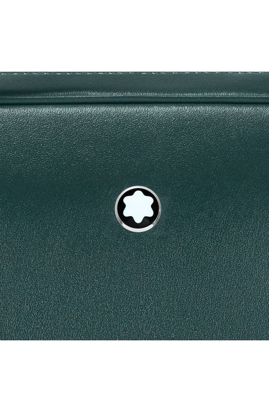 Shop Montblanc Meisterstück Leather Briefcase In Sfumato British Green