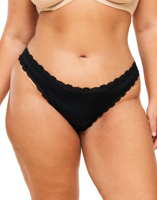 Shop Adore Me Amara Thong Panties In Black