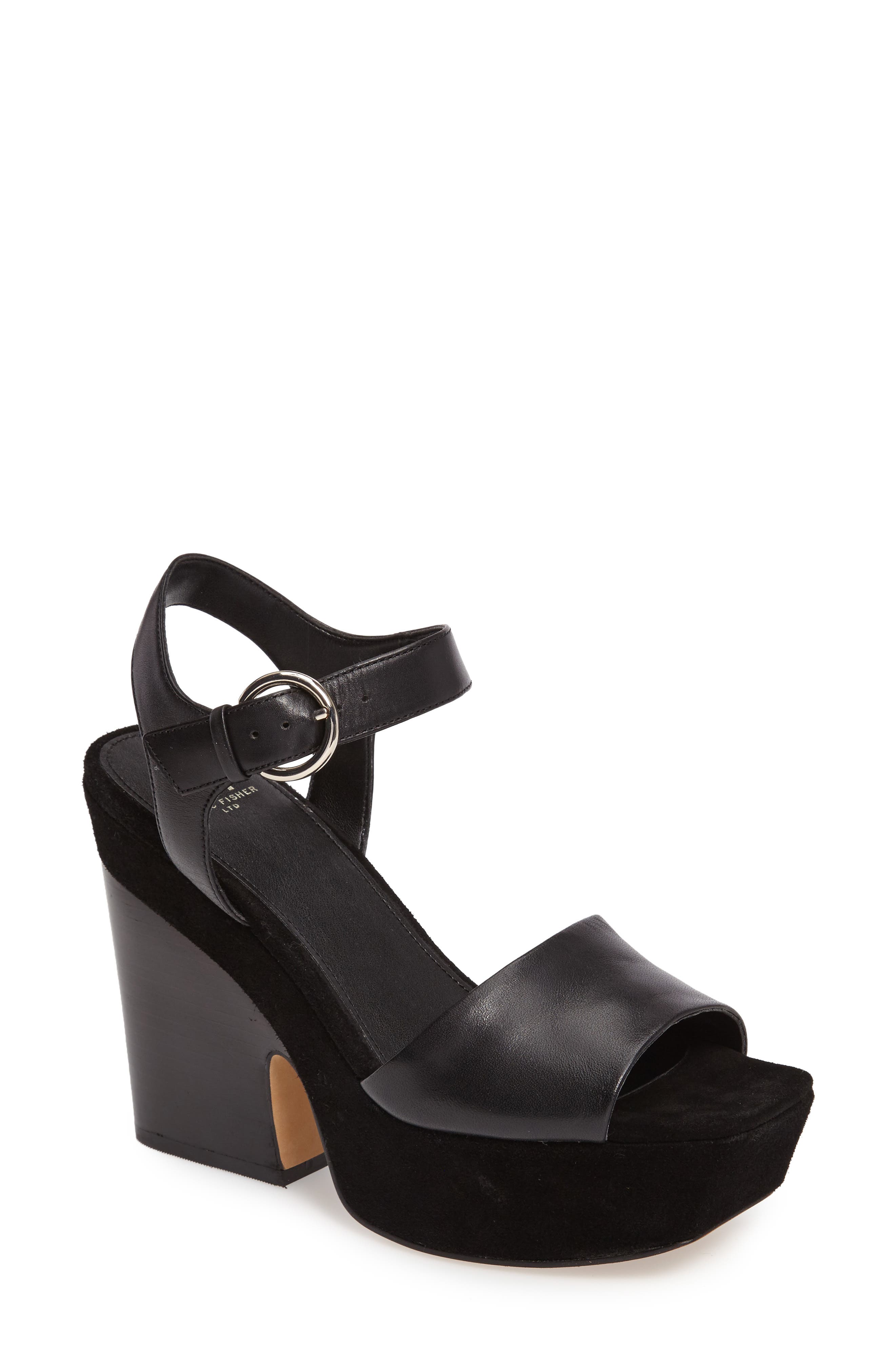 square toe platform sandals