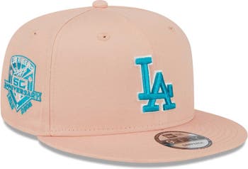 Men's New Era White/Pink Los Angeles Dodgers Chrome Rogue 59FIFTY Fitted Hat