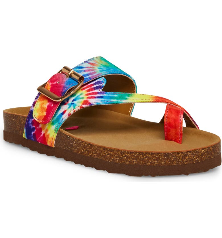 STEVE MADDEN JWaive Sandal, Main, color, TIE DYE
