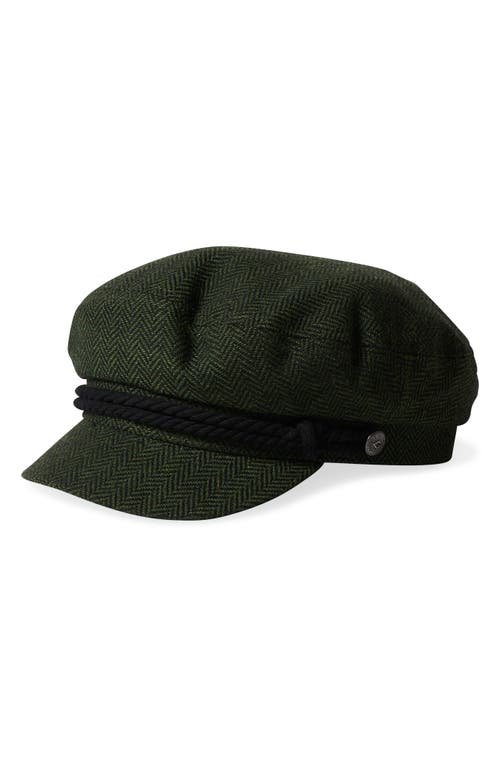 Brixton Fiddler Cap In Moss/black
