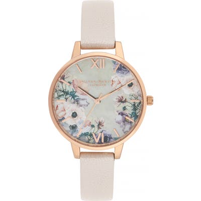 Olivia Burton Leather Strap Watch,