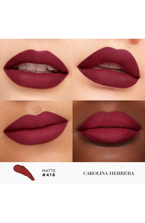 Shop Carolina Herrera Fabulous Kiss Matte Lipstick Refill In 416 Dreams Of Wine