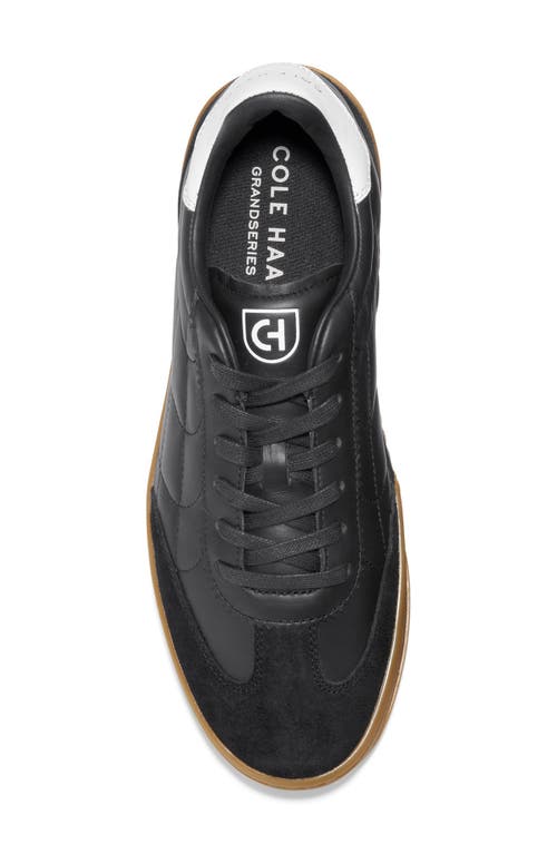 Shop Cole Haan Grandpro Breakaway Leather Sneaker In Black/nicotine Gum