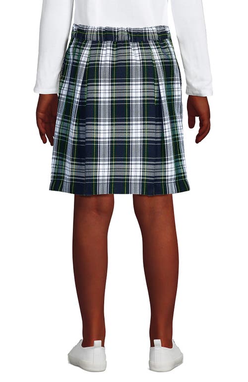 LANDS' END LANDS' END SCHOOL UNIFORM GIRLS PLAID SKORT TOP OF KNEE