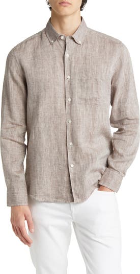 Scott Barber Linen Button-Down Shirt | Nordstromrack