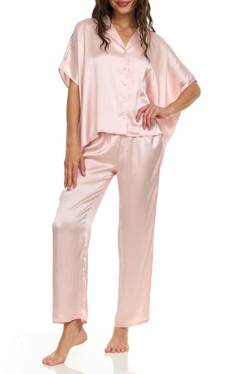 Shop Flora Nikrooz Allesandra Satin Charmeuse Pajamas In Pink Sand