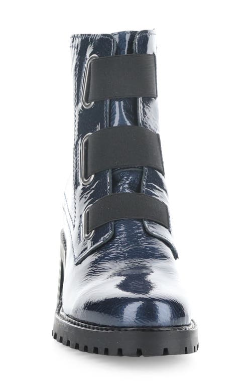 Shop Bos. & Co. Indie Waterproof Bootie In Blue/black Mascara Patent