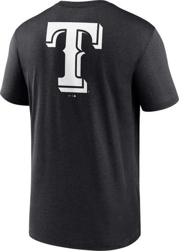 Nike Men's Nike Black Texas Rangers Fashion Over Shoulder Logo Legend T- Shirt