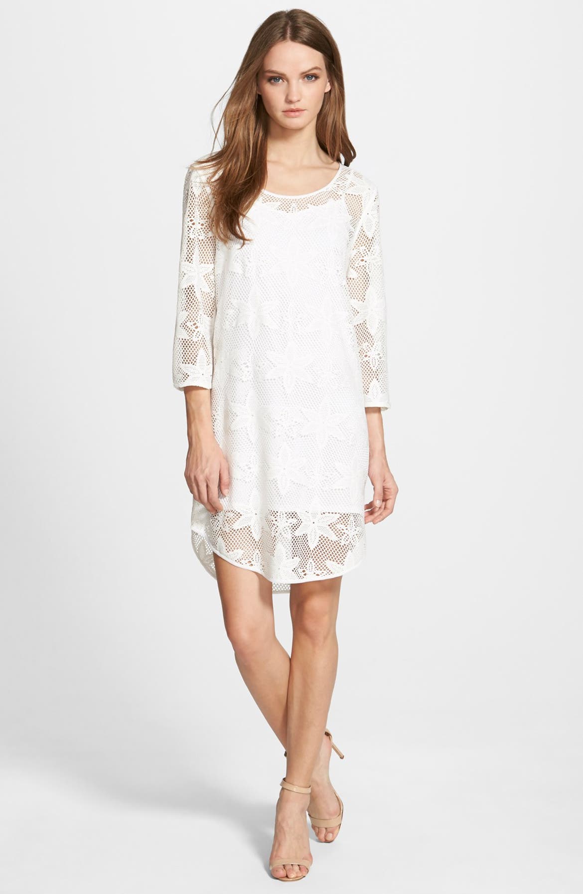 Chelsea28 Crochet Dress with Slip Lining Nordstrom