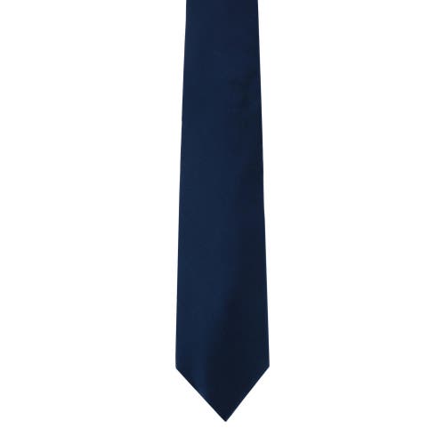 Trafalgar Men's Sutton Solid Color Silk Necktie In Navy