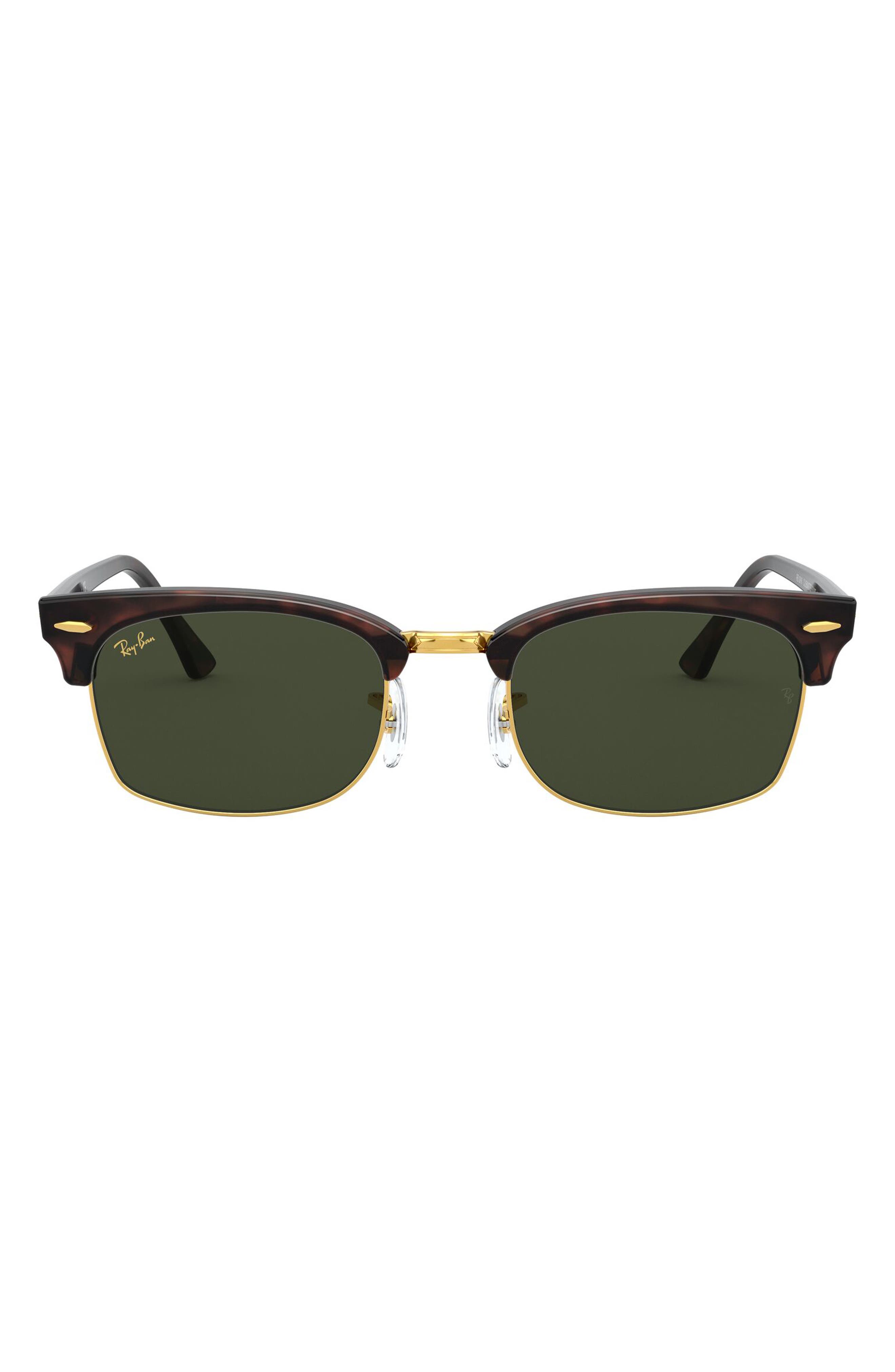 Ray Ban Clubmaster 52mm Rectangular Sunglasses Nordstrom Rack