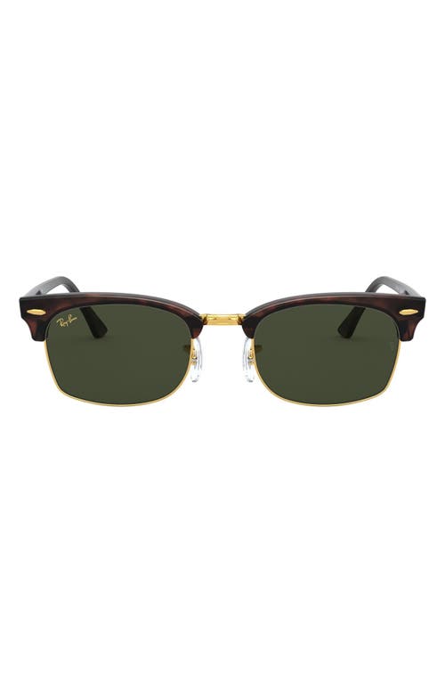 Clubmaster 52mm Rectangular Sunglasses in Dark Tortoise