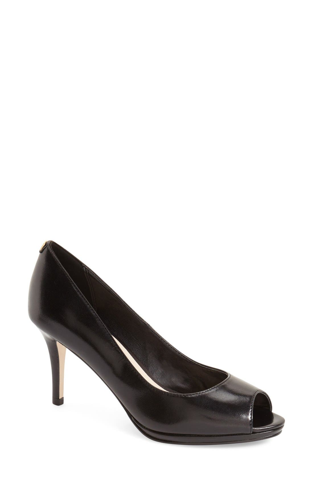 cole haan peep toe