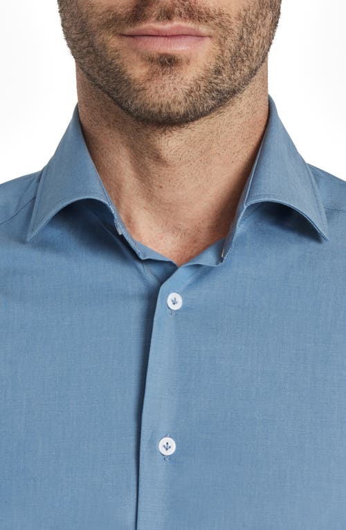 Shop Jack Victor Avery Stretch Button-up Shirt In Blue