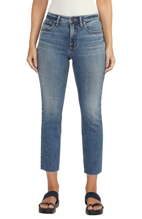 Silver Jeans Co. Most Wanted Straight Leg Crop Indigo at Nordstrom, 27