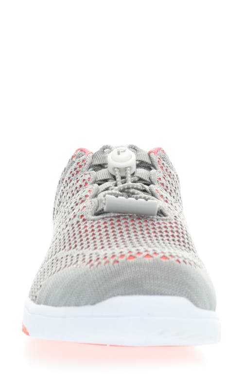 Propét Travelwalker Slip-on Sneaker In Coral/grey