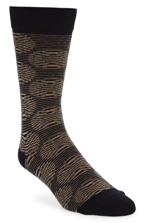 Ted Baker London Circsok Geometric Crew Socks in Dark Navy at Nordstrom