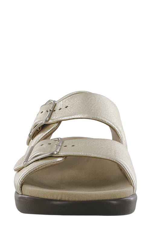 Shop Sas Relaxed Slingback Sandal In Web Linen