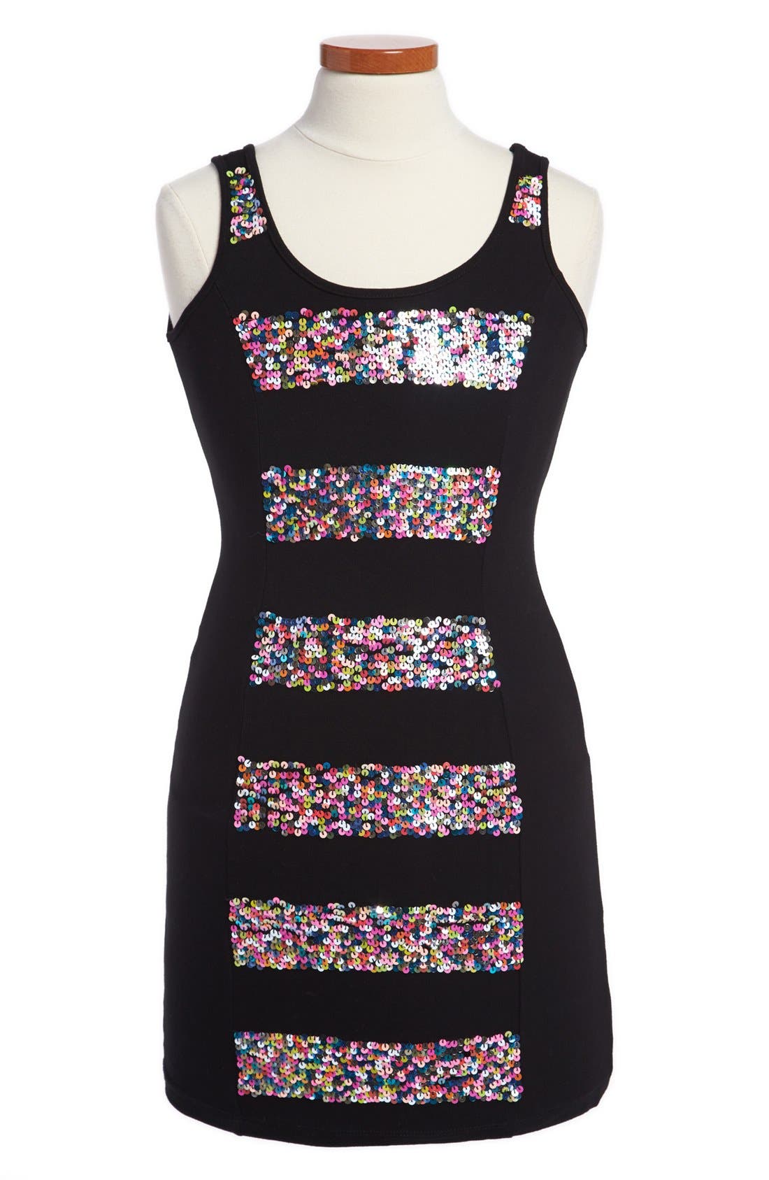 Flowers by Zoe Sequin Tank Dress (Big Girls) Nordstrom