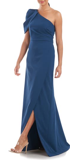 Kay unger 2025 one shoulder dress