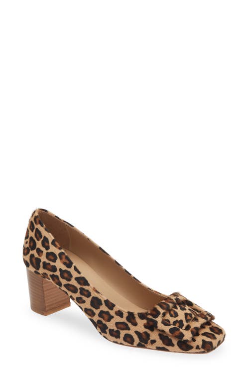 Buckle Pump in Leopard Pony