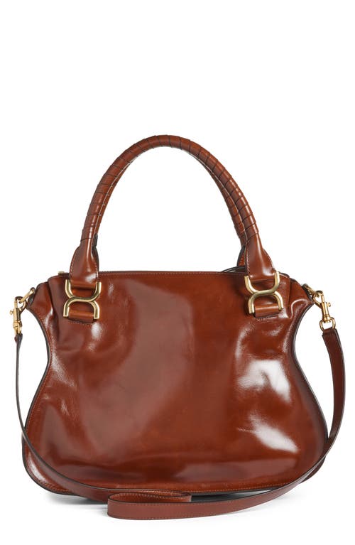 Chloé Leather Tote Bag In 25e Sooty Brown