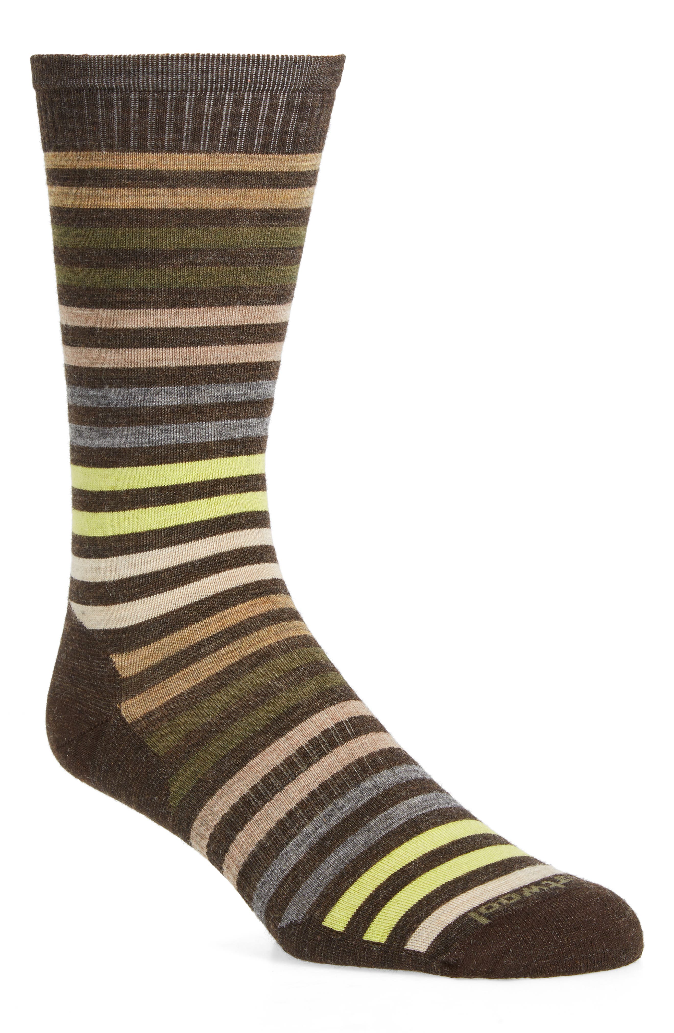 UPC 192363166308 product image for Men's Smartwool Spruce Street Merino Wool Blend Socks, Size Large - Brown | upcitemdb.com